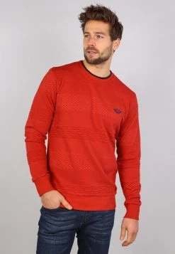 Gabbiano Strickpullover - Rusty Red, Herren