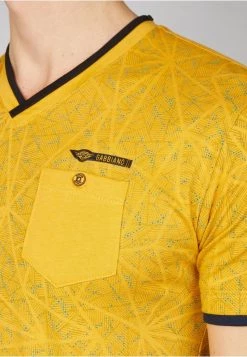 Gabbiano T-Shirt Print - Mustard Yellow, Herren -Angebote Gabbiano Store 1018547296c340958419db7d15d7322c