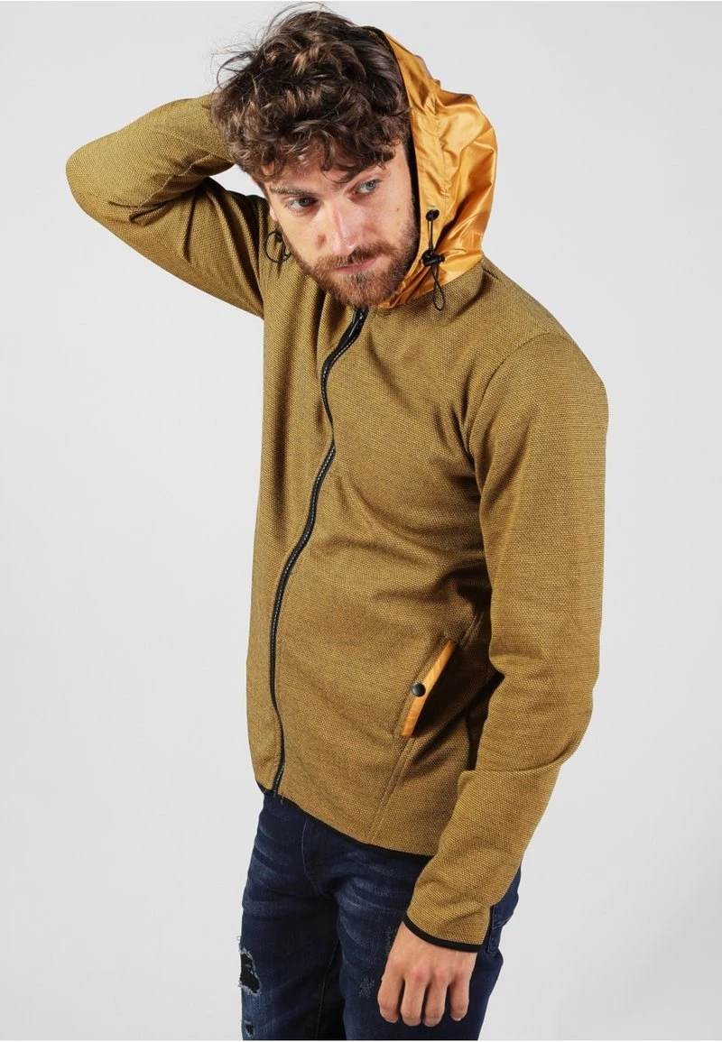 Gabbiano Strickjacke - Mustard Yellow, Herren 6 Gabbiano Strickjacke - Mustard Yellow, Herren – Bild 4