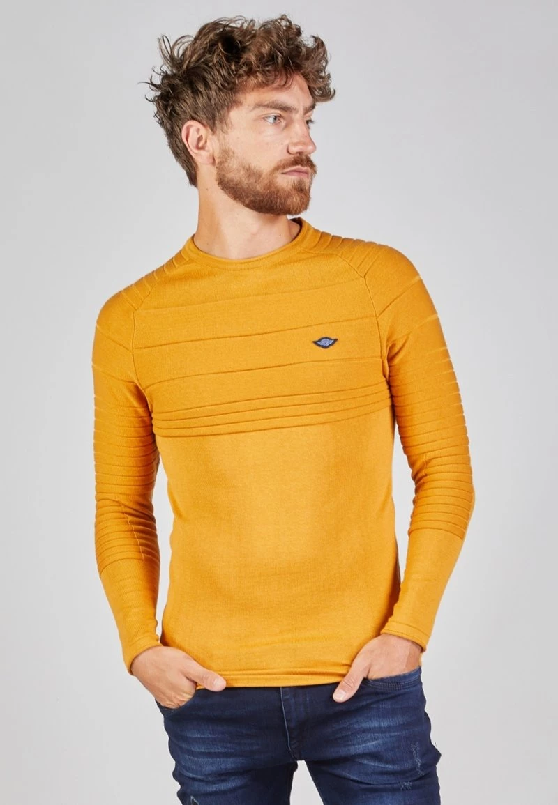 Gabbiano Strickpullover - Solar Yellow, Herren 3 Gabbiano Strickpullover - Solar Yellow, Herren