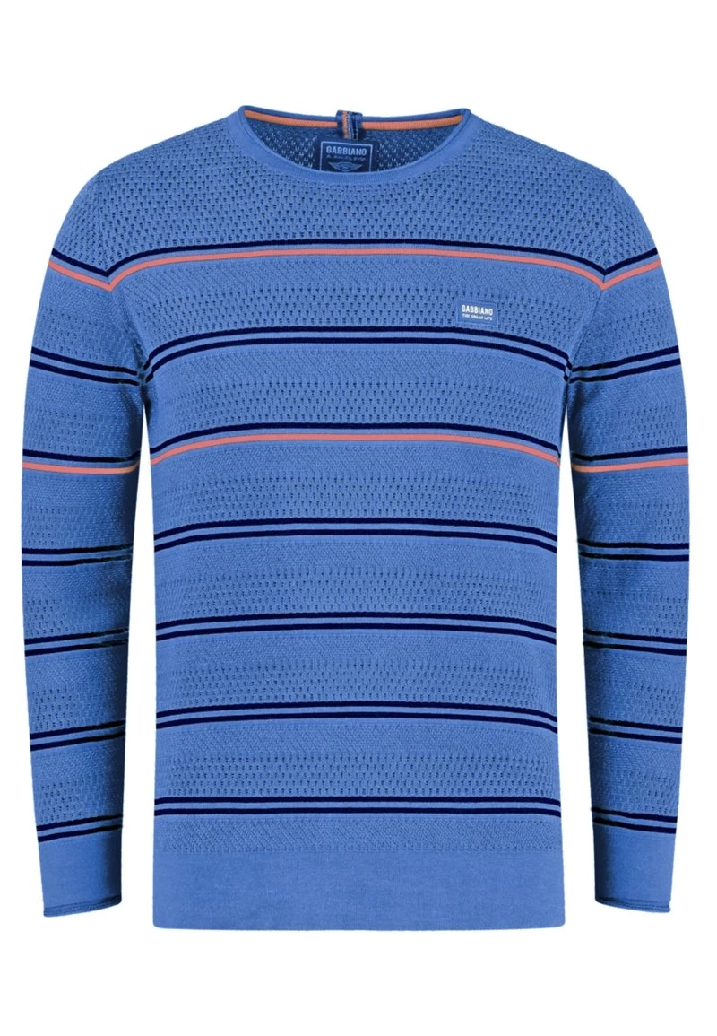 Gabbiano Strickpullover - Blue, Herren 4 Gabbiano Strickpullover - Blue, Herren – Bild 2