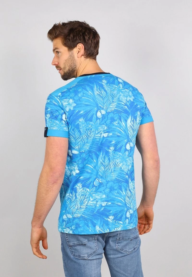 Gabbiano T-Shirt Print - Blue, Herren 5 Gabbiano T-Shirt Print - Blue, Herren – Bild 3