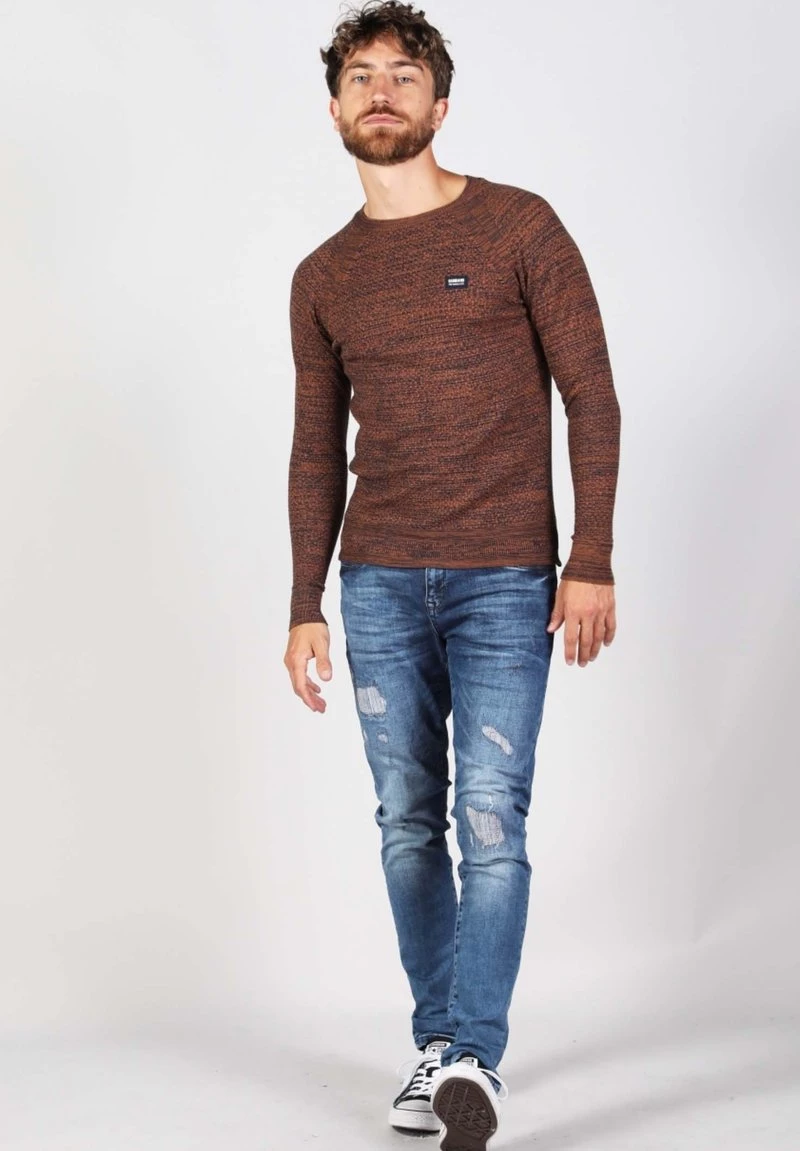 Gabbiano Strickpullover - Brick Orange, Herren 4 Gabbiano Strickpullover - Brick Orange, Herren – Bild 2