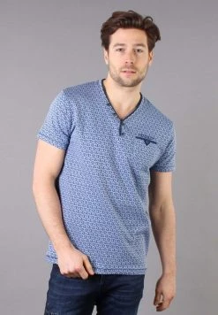 Gabbiano T-Shirt Print - Blue, Herren