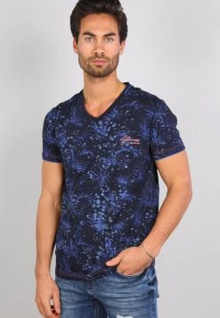 Gabbiano T-Shirt Print - Navy, Herren