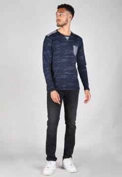 Gabbiano Langarmshirt - Navy, Herren -Angebote Gabbiano Store 328450bbf3304eeeb6afdeaddf65a354