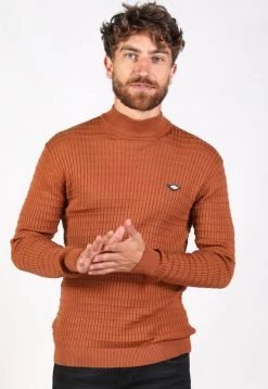 Gabbiano Strickpullover - Brick Orange, Herren