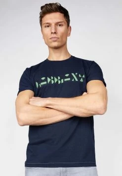 Gabbiano T-Shirt Print - Navy, Herren