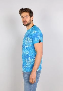 Gabbiano T-Shirt Print - Blue, Herren 12 Gabbiano T-Shirt Print - Blue, Herren -Angebote Gabbiano Store 502a95fdc0704edd84ada81188080500