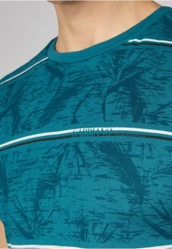 Gabbiano T-Shirt Print - Petrol Green, Herren -Angebote Gabbiano Store 50b62734914c40c5aeba1533b1e524c0