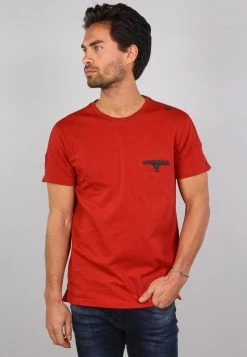 Gabbiano T-Shirt Print - Red, Herren