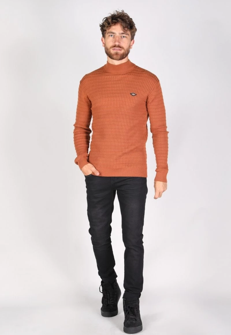 Gabbiano Strickpullover - Brick Orange, Herren 4 Gabbiano Strickpullover - Brick Orange, Herren – Bild 2