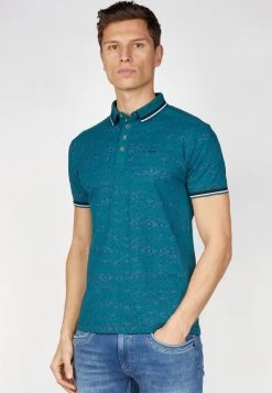 Gabbiano Poloshirt - Petrol Green, Herren