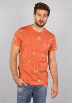 Gabbiano T-Shirt Print - Papaya, Herren