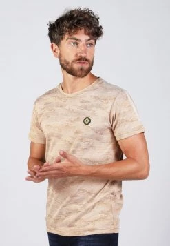 Gabbiano T-Shirt Print - Mustard Yellow, Herren