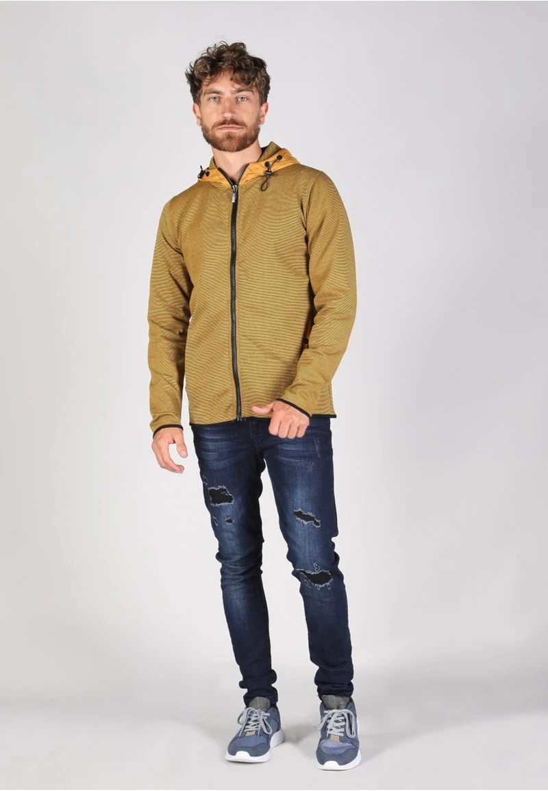 Gabbiano Strickjacke - Mustard Yellow, Herren 4 Gabbiano Strickjacke - Mustard Yellow, Herren – Bild 2