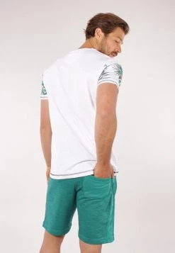 Gabbiano T-Shirt Print - White, Herren -Angebote Gabbiano Store 650cb691ebea448f892976e16489ae00