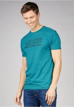 Gabbiano T-Shirt Print - Petrol Green, Herren