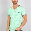 Gabbiano T-Shirt Print - Ash Green, Herren