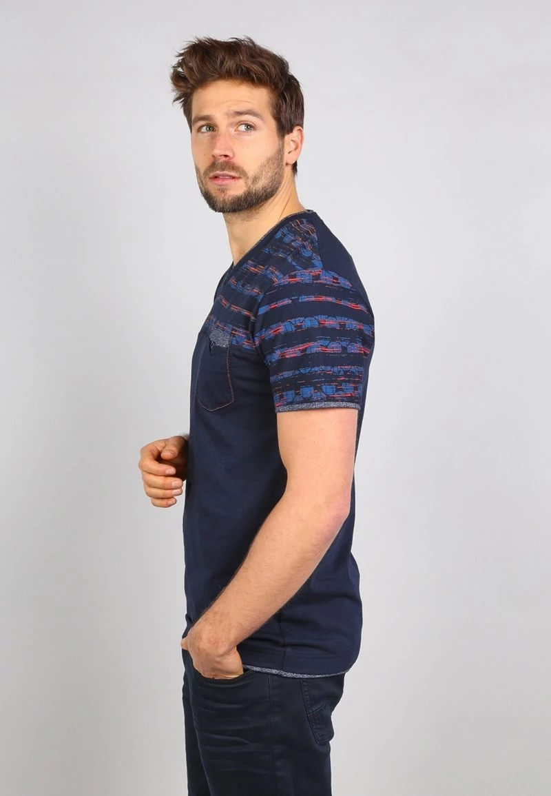 Gabbiano T-Shirt Print - Navy, Herren 6 Gabbiano T-Shirt Print - Navy, Herren – Bild 4