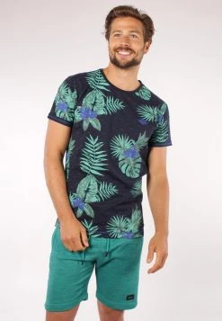 Gabbiano T-Shirt Print - Navy, Herren