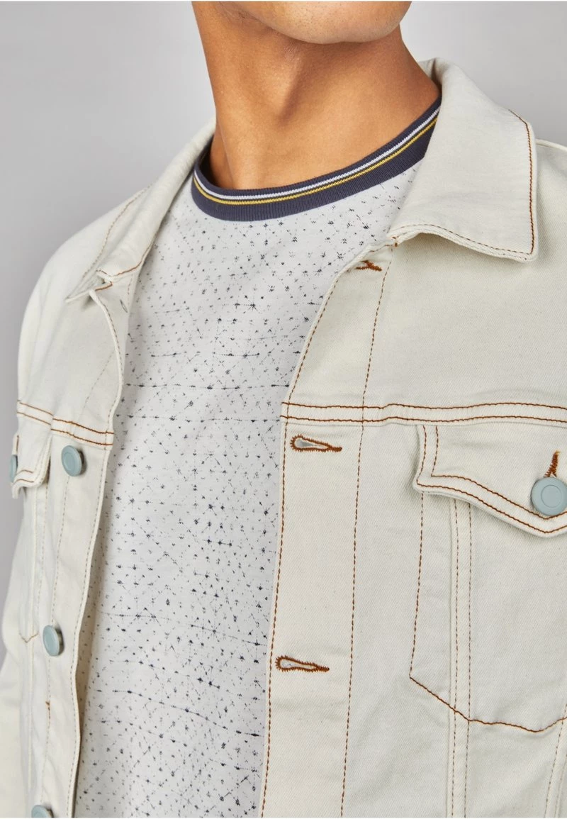 Gabbiano Jeansjacke - Ecru, Herren 7 Gabbiano Jeansjacke - Ecru, Herren – Bild 5