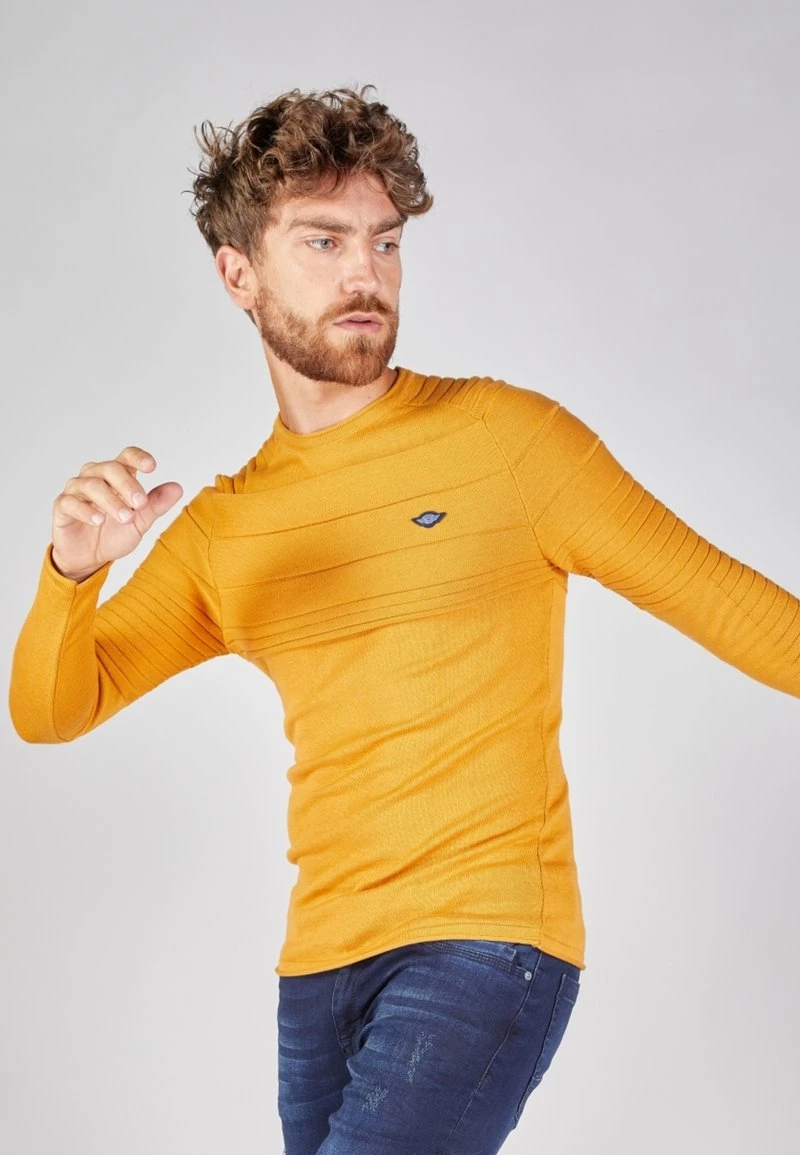 Gabbiano Strickpullover - Solar Yellow, Herren 7 Gabbiano Strickpullover - Solar Yellow, Herren – Bild 5