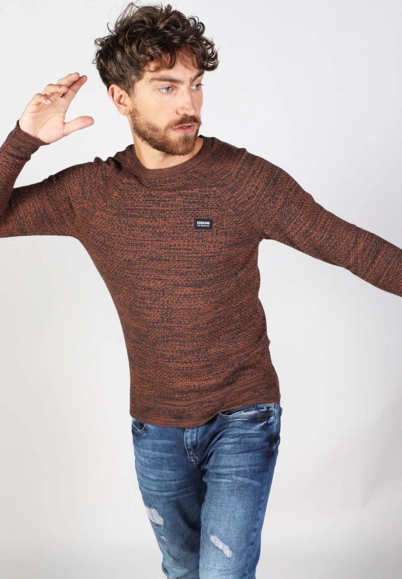Gabbiano Strickpullover - Brick Orange, Herren 6 Gabbiano Strickpullover - Brick Orange, Herren – Bild 4