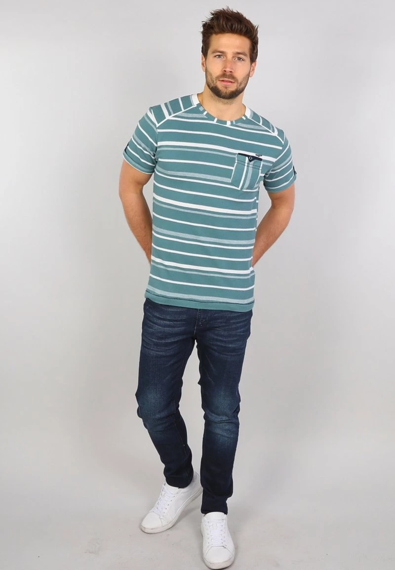 Gabbiano T-Shirt Print - Kale Green, Herren 4 Gabbiano T-Shirt Print - Kale Green, Herren – Bild 2