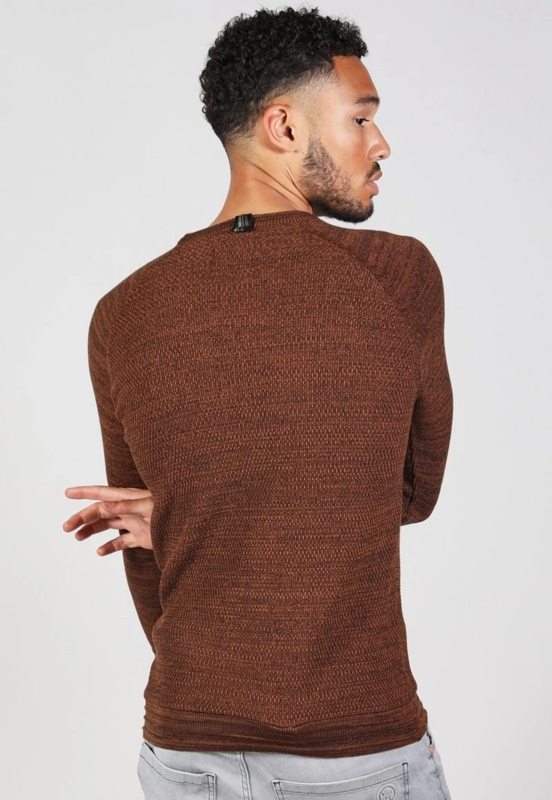 Gabbiano Strickpullover - Rusty Brown, Herren 5 Gabbiano Strickpullover - Rusty Brown, Herren – Bild 3