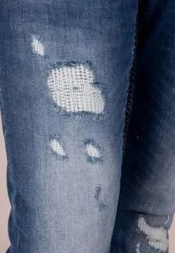 Gabbiano MILAN - Jeans Skinny Fit - Blue Green Destroyed, Herren -Angebote Gabbiano Store 985603980a32409d9b2f144472b21f5c