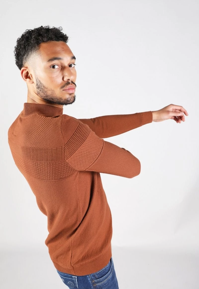 Gabbiano Strickpullover - Rusty Brown, Herren 7 Gabbiano Strickpullover - Rusty Brown, Herren – Bild 5