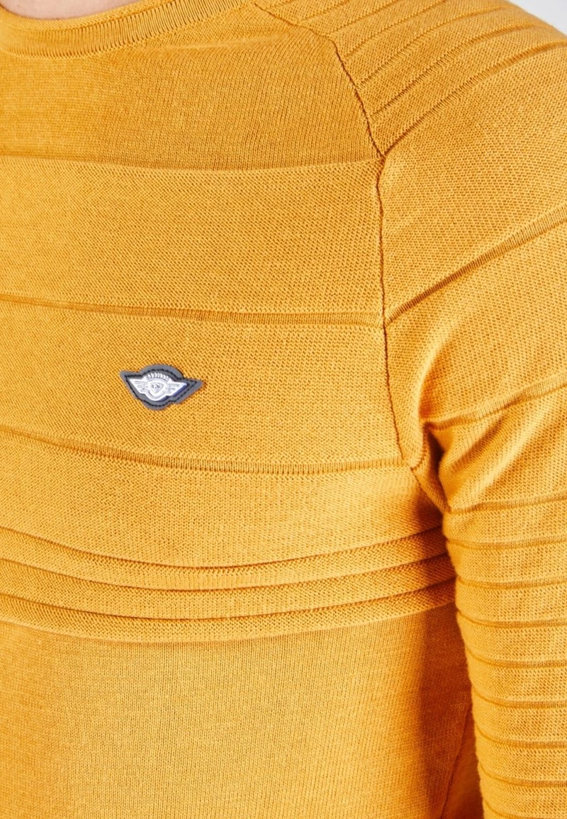 Gabbiano Strickpullover - Solar Yellow, Herren 6 Gabbiano Strickpullover - Solar Yellow, Herren – Bild 4