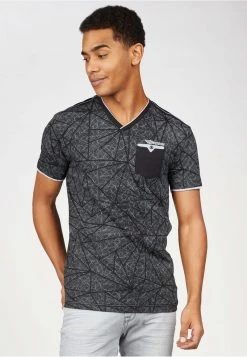 Gabbiano T-Shirt Print - Black, Herren