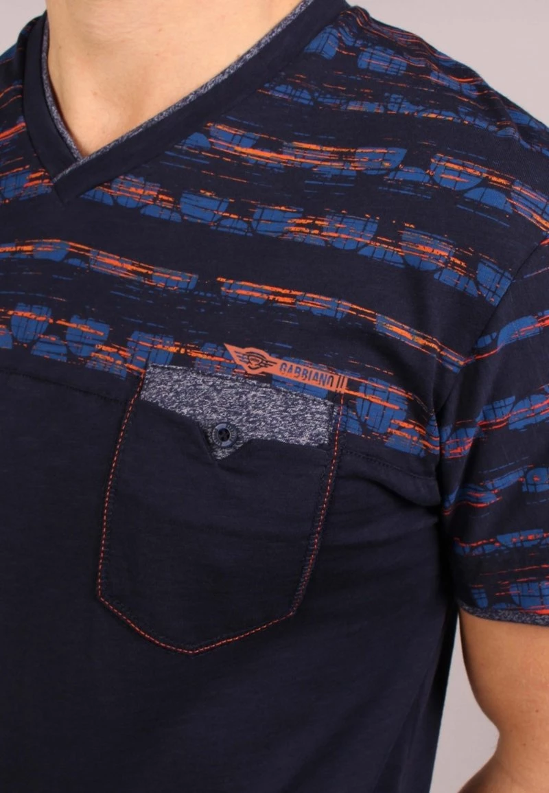 Gabbiano T-Shirt Print - Navy, Herren 7 Gabbiano T-Shirt Print - Navy, Herren – Bild 5