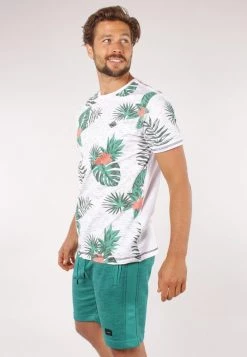 Gabbiano T-Shirt Print - White, Herren -Angebote Gabbiano Store b013c92322ba48aca9e81d38f2d39365