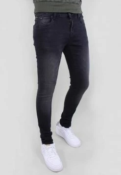 Gabbiano ULTIMO - Jeans Skinny Fit - Black Used, Herren