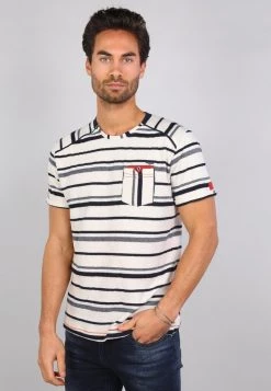 Gabbiano T-Shirt Print - Ecru, Herren