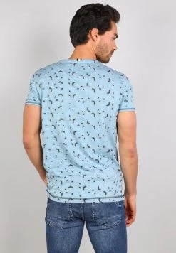 Gabbiano T-Shirt Print - Pebble Blue, Herren -Angebote Gabbiano Store bee1b25b4611409c9904264ccb55818d