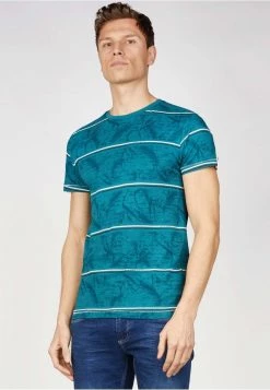 Gabbiano T-Shirt Print - Petrol Green, Herren