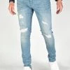 Gabbiano ULTIMO - Jeans Slim Fit - Greencast Destroyed, Herren -Angebote Gabbiano Store d1ae25737bee4ca48cb5bad51ac84369