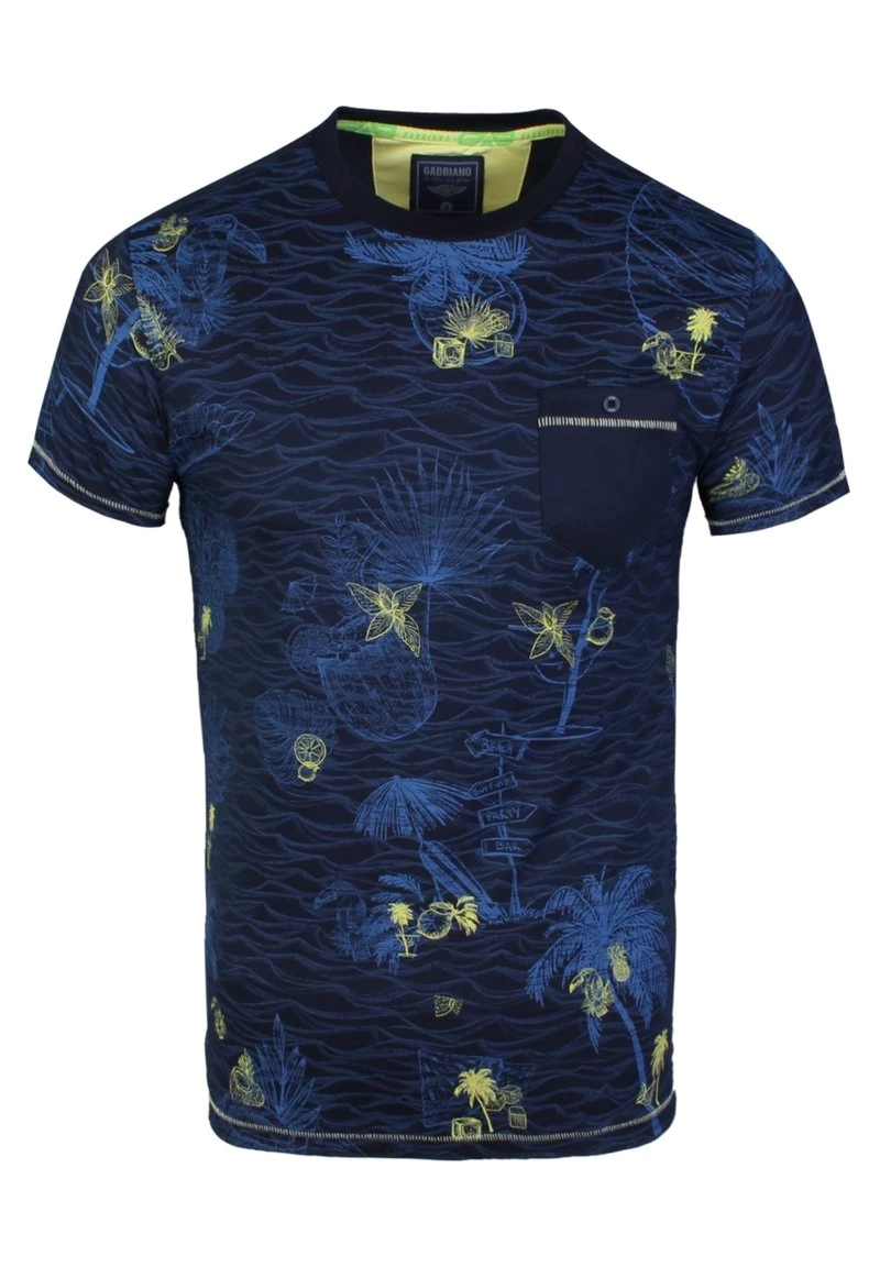 Gabbiano T-Shirt Print - Navy, Herren 8 Gabbiano T-Shirt Print - Navy, Herren – Bild 6