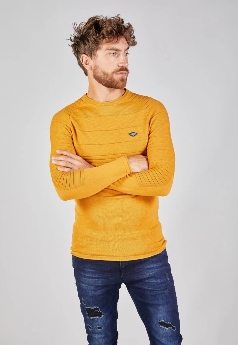 Gabbiano Strickpullover - Solar Yellow, Herren 8 Gabbiano Strickpullover - Solar Yellow, Herren – Bild 6