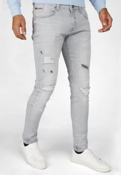 Gabbiano Jeans Slim Fit - Light Grey Destroyed, Herren