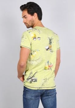 Gabbiano T-Shirt Print - Lime, Herren -Angebote Gabbiano Store df06ca86f7e542c3871c66395830f1a4