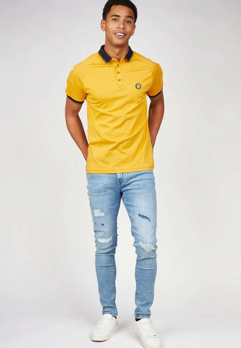 Gabbiano Poloshirt - Mustard Yellow, Herren 4 Gabbiano Poloshirt - Mustard Yellow, Herren – Bild 2