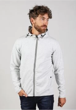 Gabbiano Strickjacke - Stone Grey, Herren