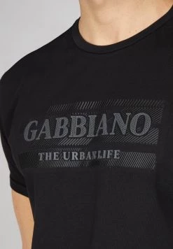Gabbiano T-Shirt Print - Black, Herren -Angebote Gabbiano Store eb9acd4de756491eb1d66b6a7fce0f99
