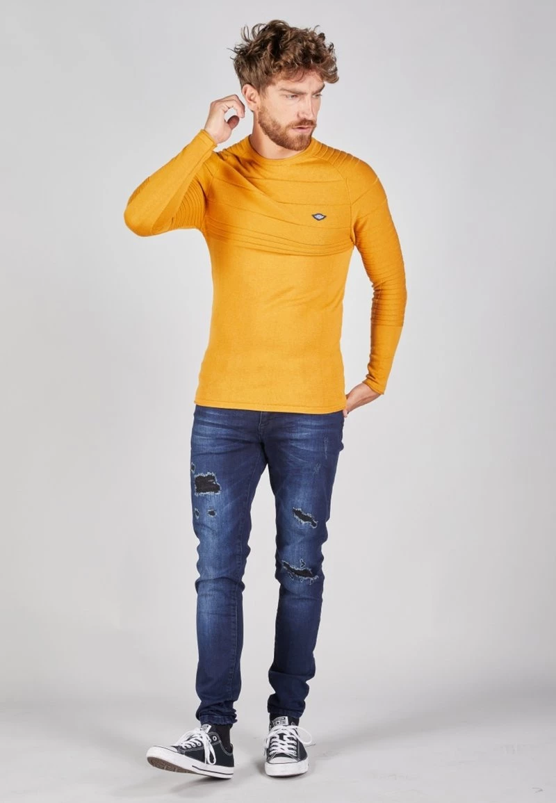 Gabbiano Strickpullover - Solar Yellow, Herren 4 Gabbiano Strickpullover - Solar Yellow, Herren – Bild 2