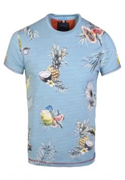 Gabbiano T-Shirt Print - Pebble Blue, Herren -Angebote Gabbiano Store fe7be80f31f3485c9078b5f9b1752679